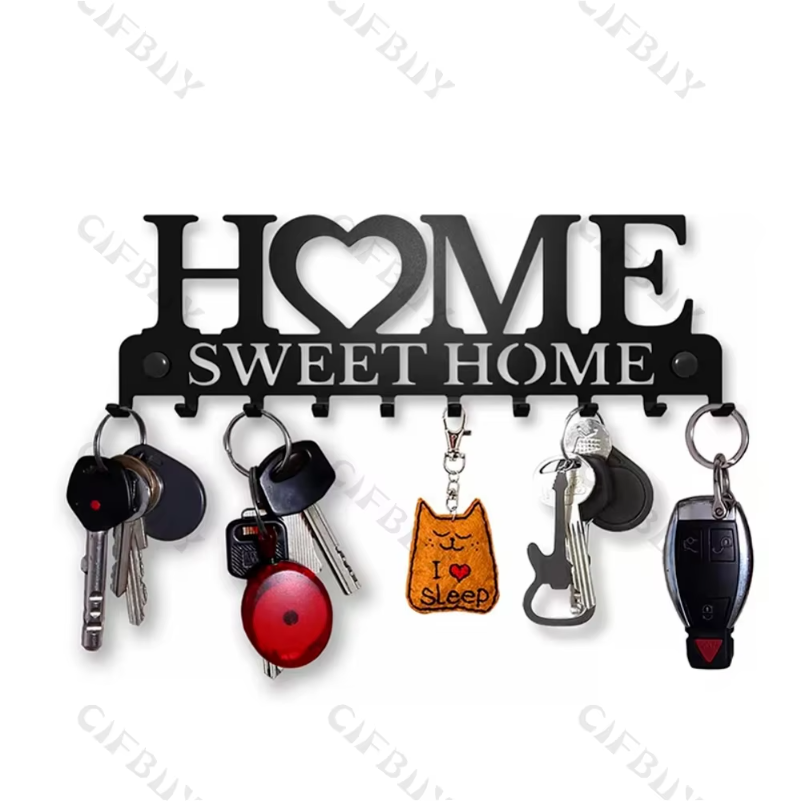 Kitchen Baking Gifts - 1pc Metal Wall Hooks Key Holder,