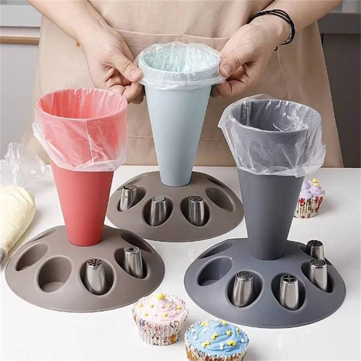 Kitchen Baking Decor - 1Pcs Cake Decorating Piping Bag with