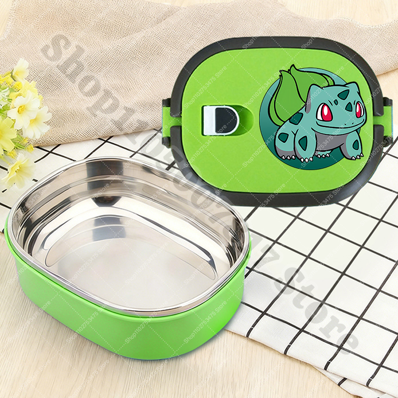 Kitchen Baking Gifts - Children Stainless Steel Lunch Box Anime