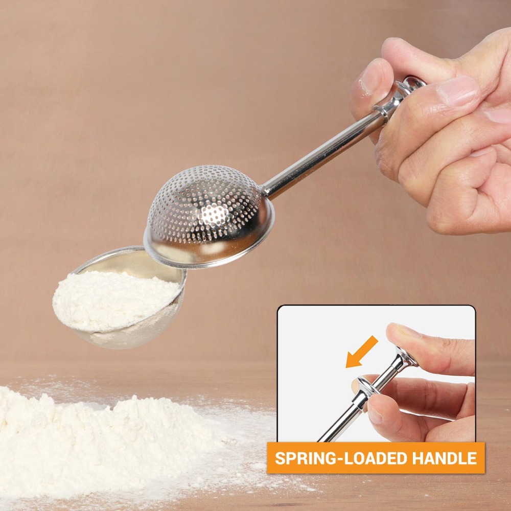 Kitchen Baking Gifts - Stainless Steel Flour Duster Sugar Shaker