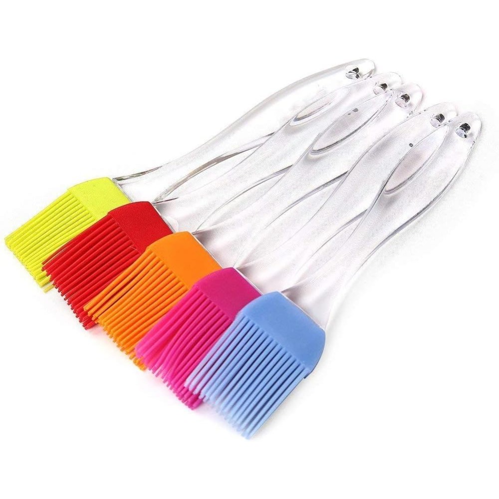 Kitchen Baking Brush - 5-Piece Silicone Basting Brush Set for