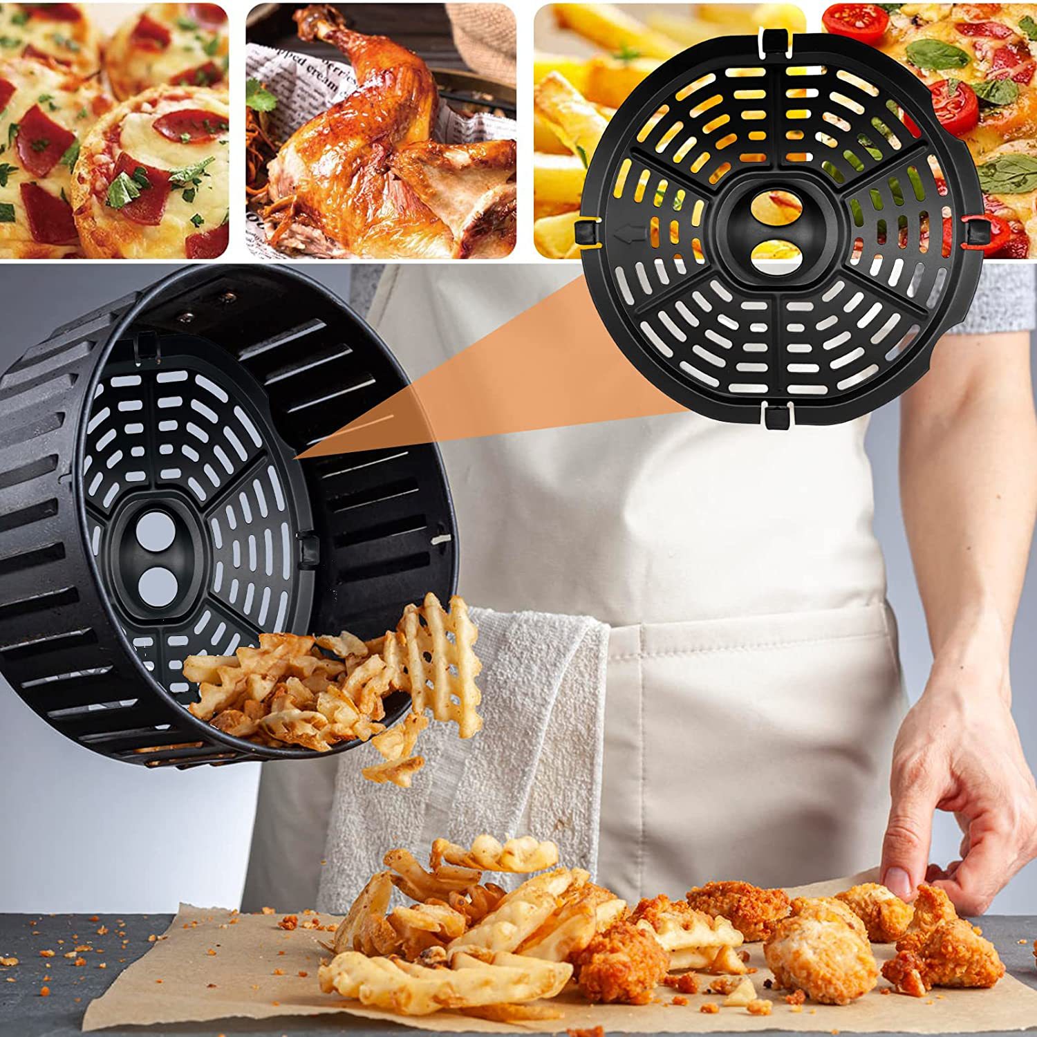 Airfryer Basket Replacement Gr - Kitchen Oven Baking Pans 评论和价格