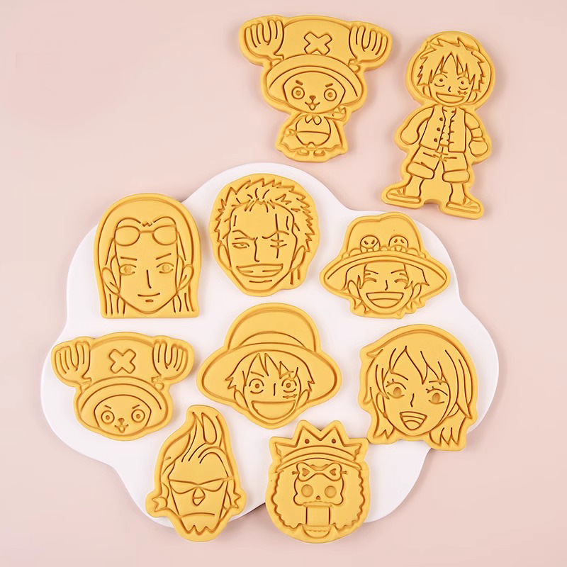 One Piece Cookie Cutter Set Cu - Kitchen Baking Gifts 评论和价格