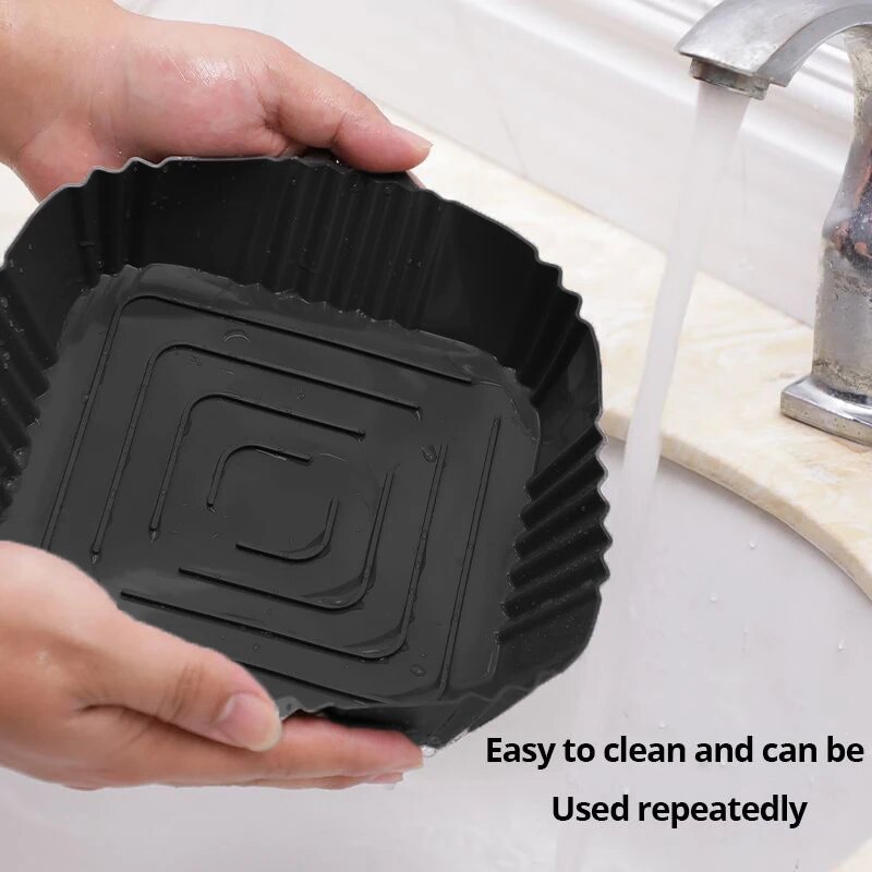 1pc Black Silicone Air Fryers  - Kitchen Oven Baking Pans 评论和价格