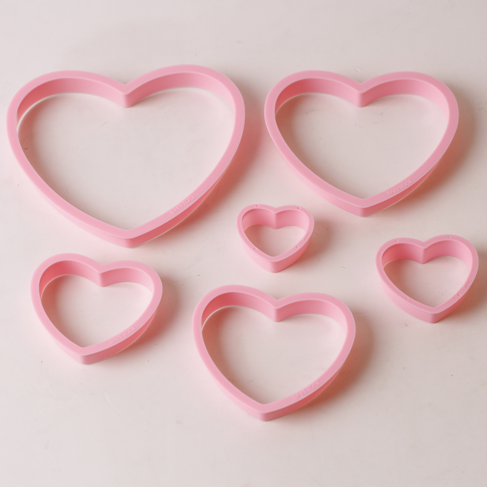 1set/3sets Pink Heart Star Flo - Kitchen Baking Cookies 评论和价格