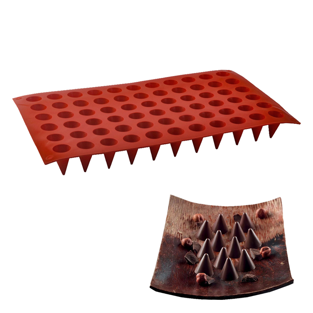 66-Cells Cone Chocolate Baking - Kitchen Baking Decor 评论和价格