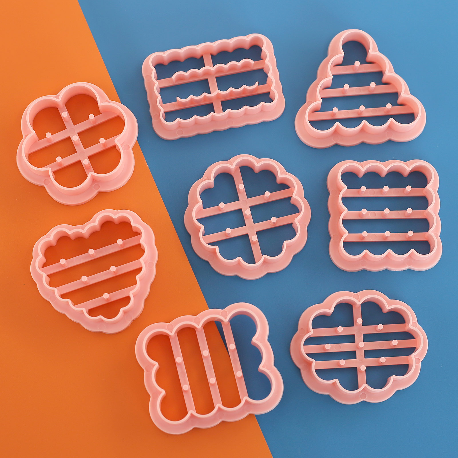 8 Piece Cute Classic Biscuit C - Kitchen Baking Cookies 评论和价格