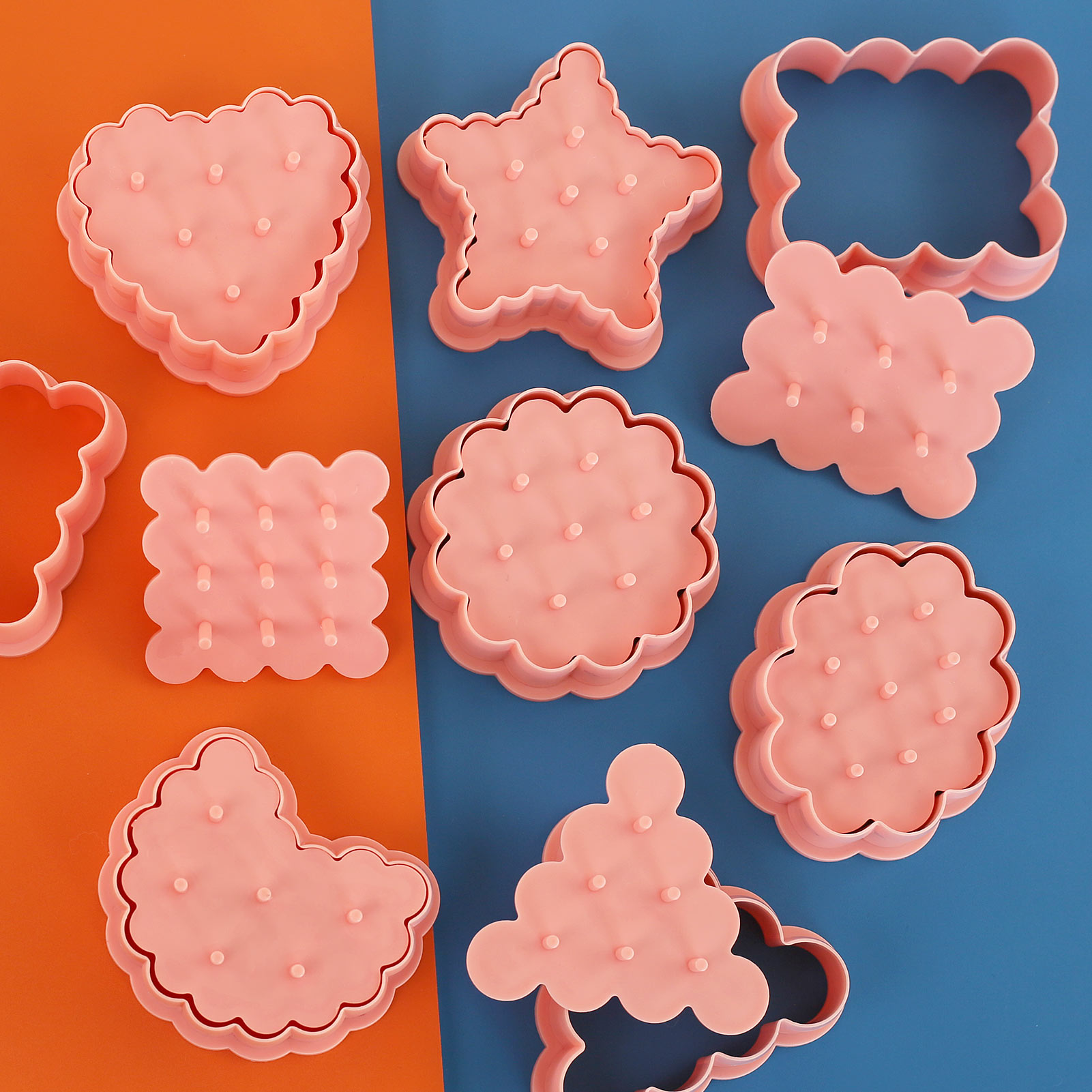 8 Piece Cute Classic Biscuit C - Kitchen Baking Cookies 评论和价格