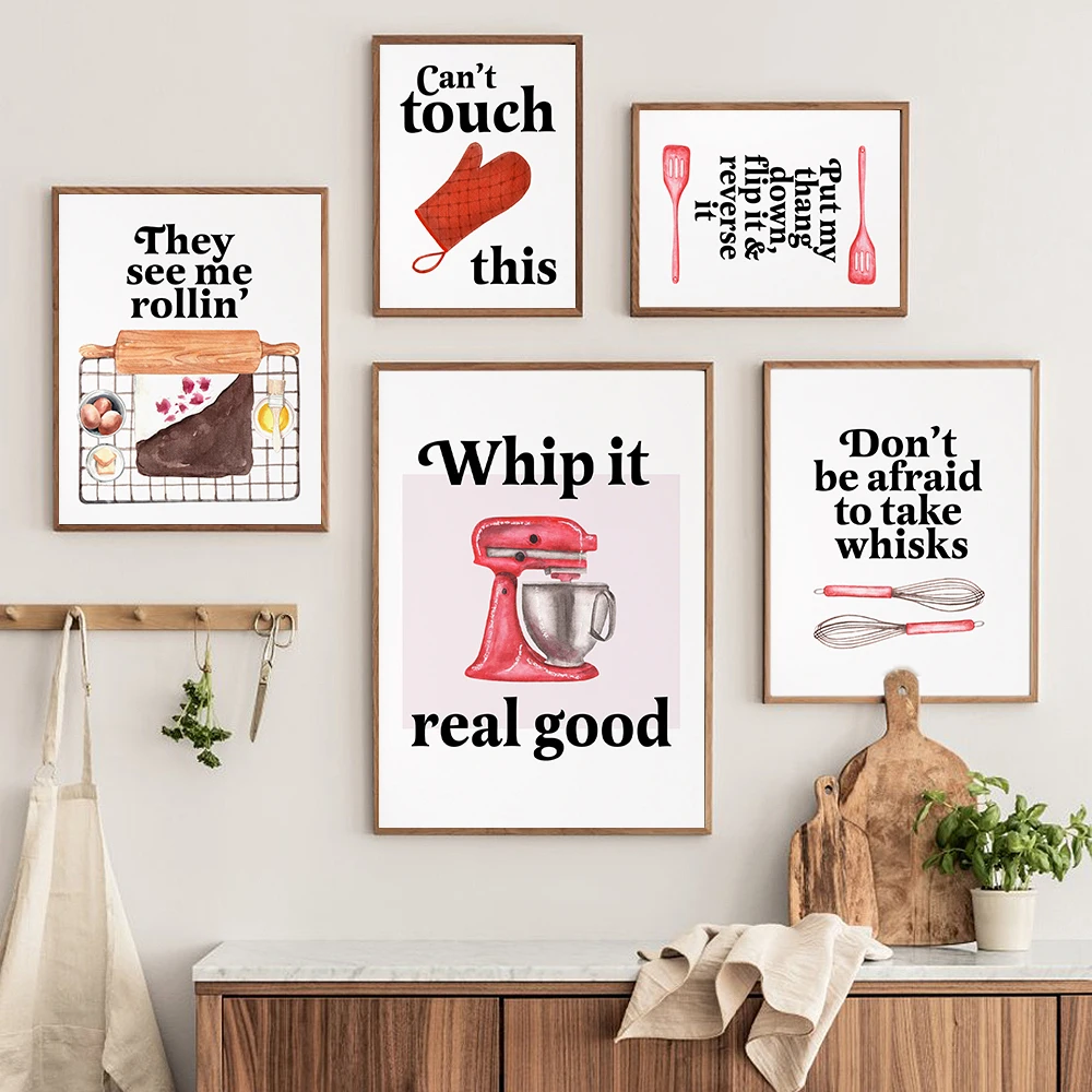 Baking Print Funny Kitchen Rap - Kitchen Baking Quotes 评论和价格