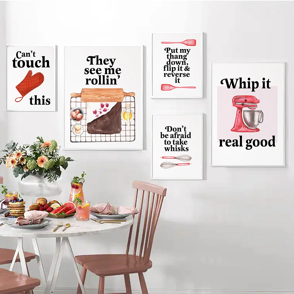 Baking Print Funny Kitchen Rap - Kitchen Baking Quotes 评论和价格