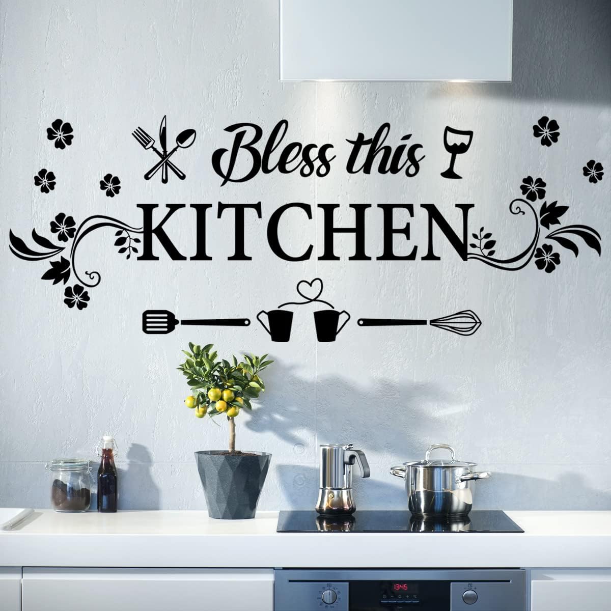 Bless This Kitchen Wall Decal  - Kitchen Baking Decor 评论和价格