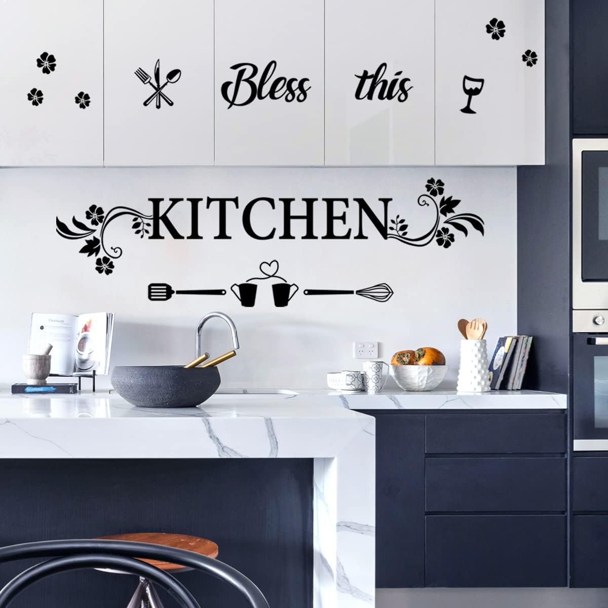Bless This Kitchen Wall Decal  - Kitchen Baking Decor 评论和价格