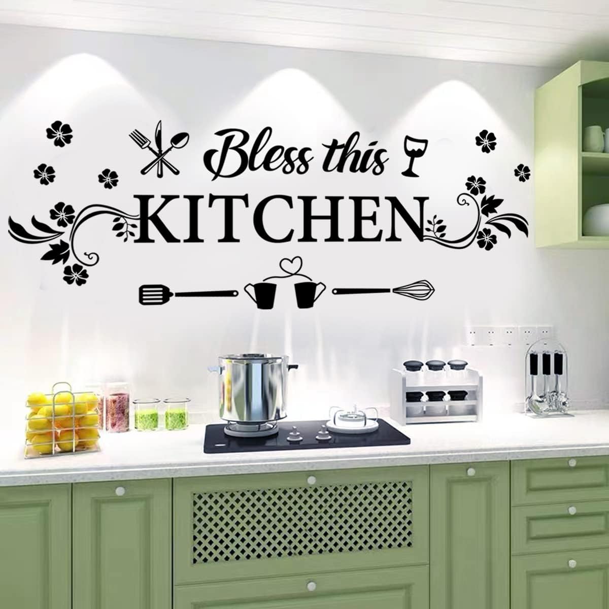 Bless This Kitchen Wall Decal  - Kitchen Baking Decor 评论和价格