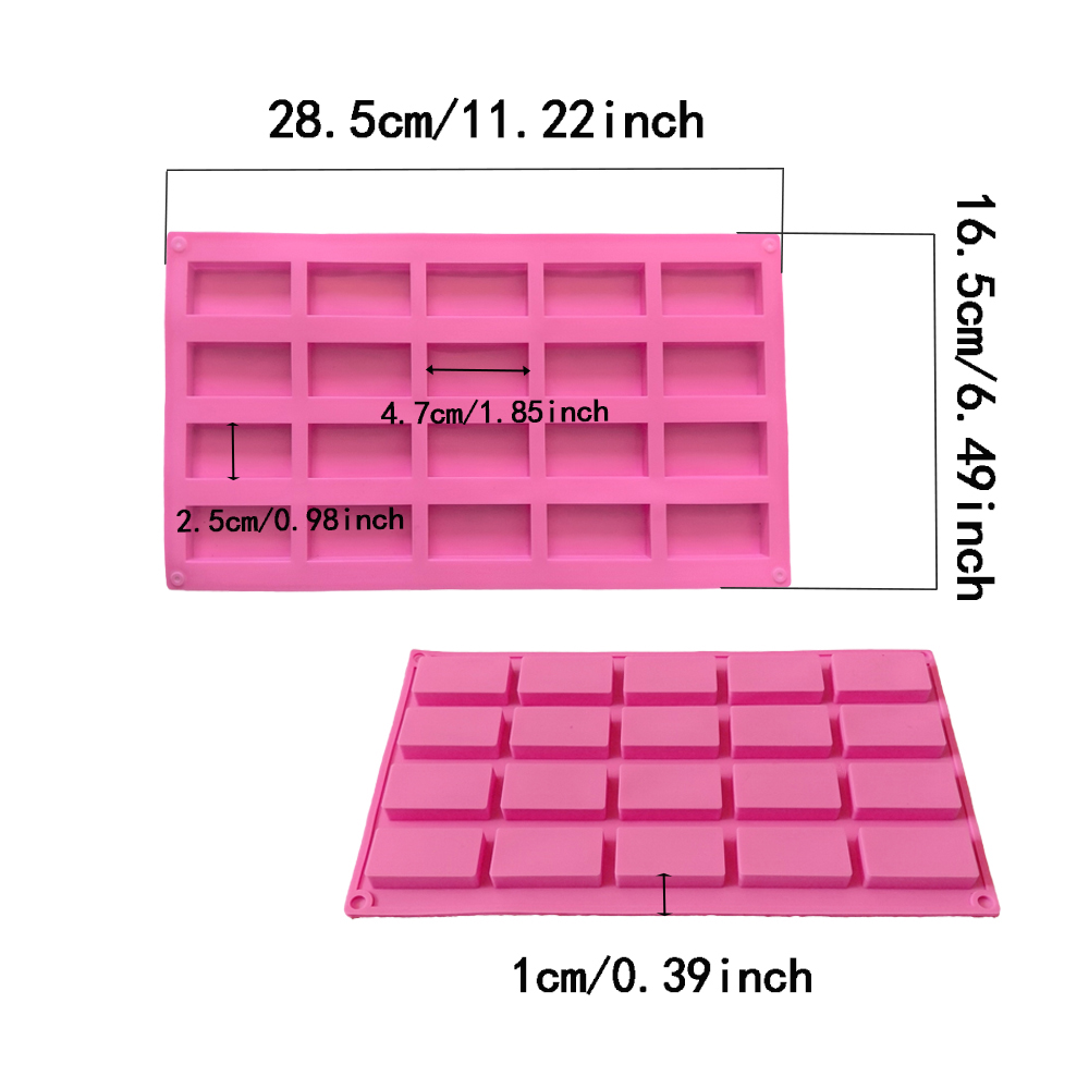 1pc 20 cavity rectangular sili - Kitchen Baking Cookies 评论和价格