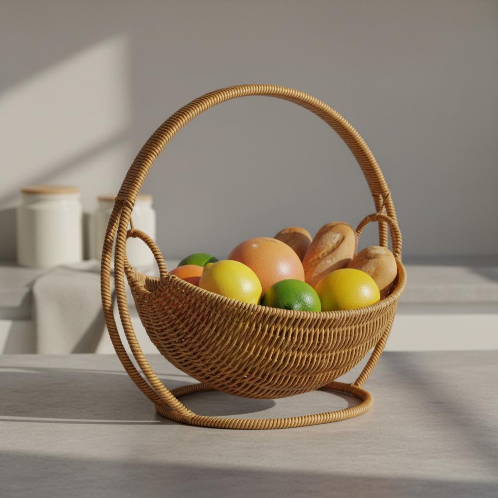 Cradle Design Bread Basket Han - Kitchen Baking Decor 评论和价格