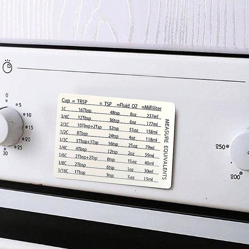 Kitchen Baking Magnetic Measur - Kitchen Baking Conversion Chart 评论和价格