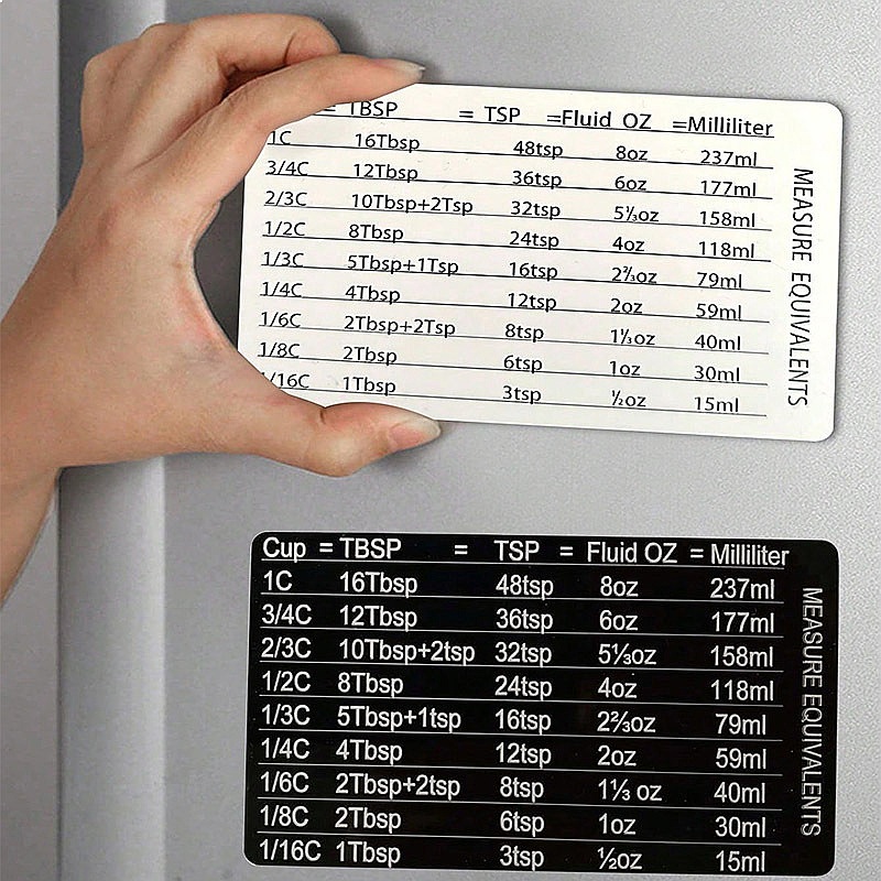 Kitchen Baking Magnetic Measur - Kitchen Baking Conversion Chart 评论和价格