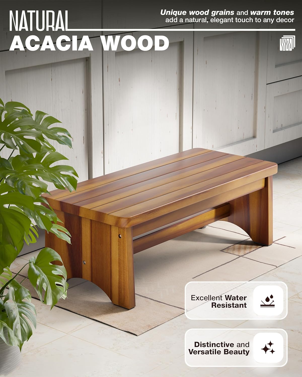 Extra Wide 26in Wooden Step St - Kitchen Up 评论和价格