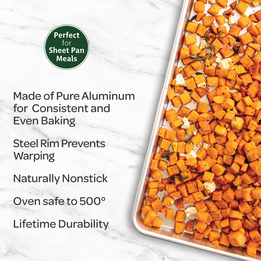 18 x 13 Inch Aluminum Half She - Kitchen Oven Baking Pans 评论和价格