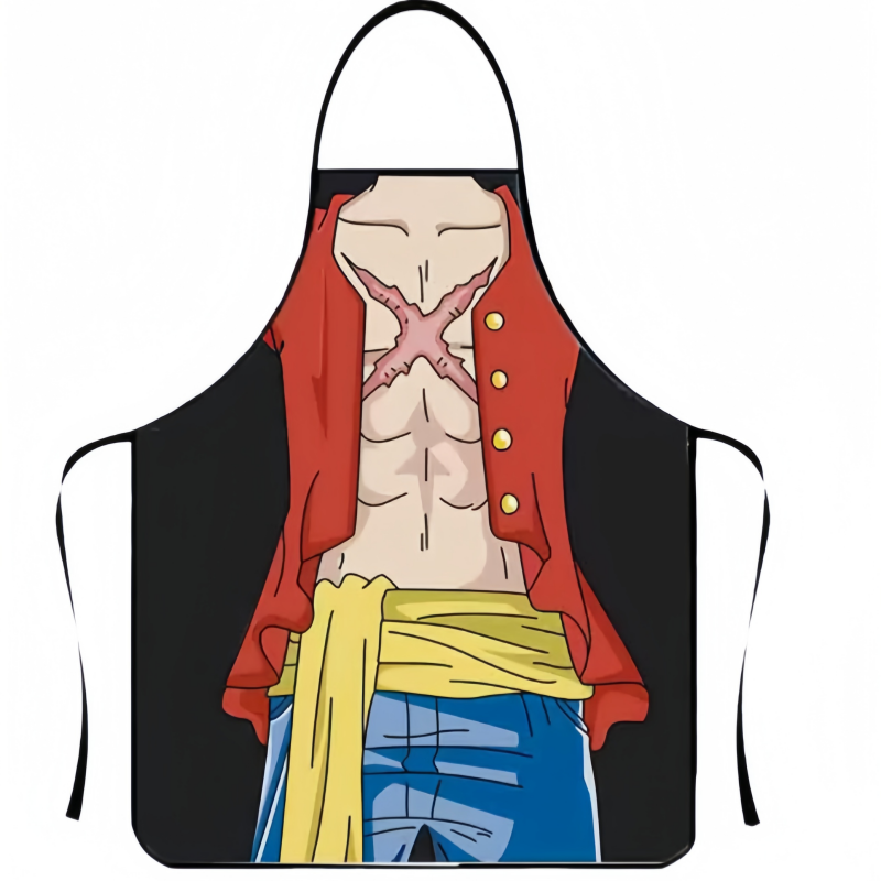 One Piece Luffy Anime Apron Ki - Kitchen Baking Gifts 评论和价格