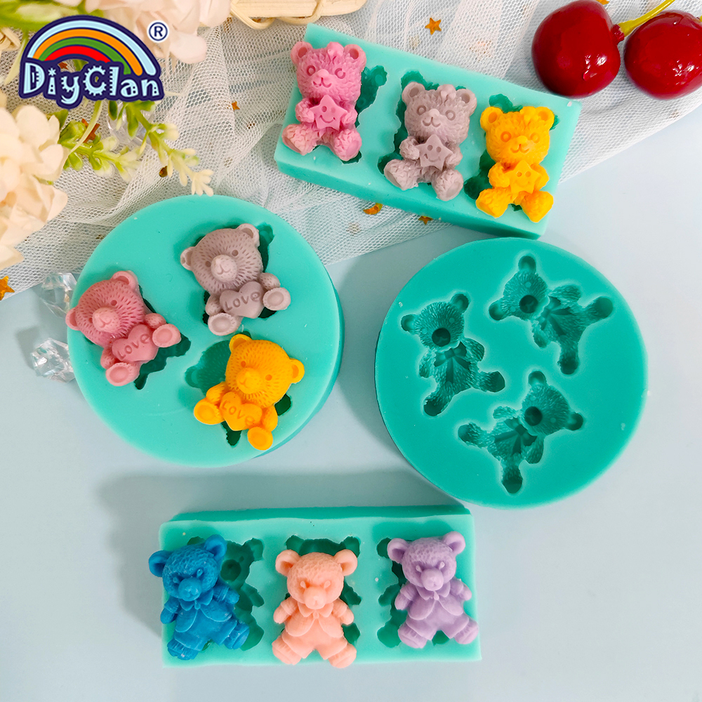 Cute Mini Bear Silicone Mold F - Kitchen Baking Decor 评论和价格