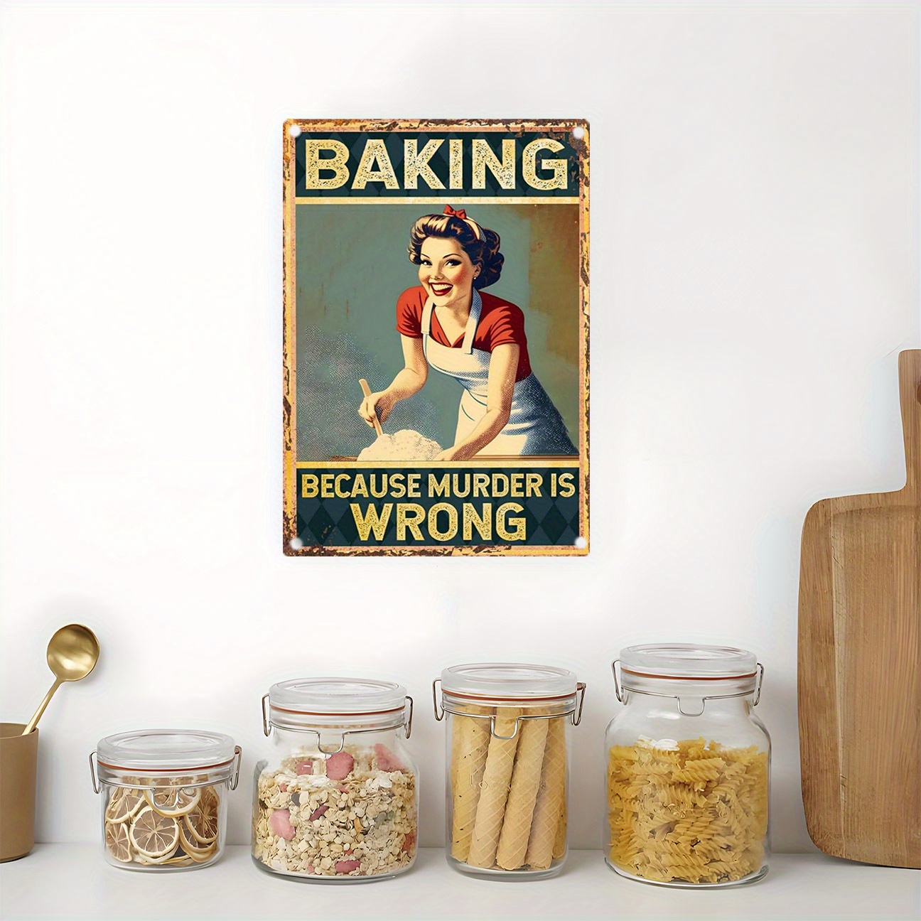 Vintage Funny Baking Quote Met - Kitchen Baking Quotes 评论和价格