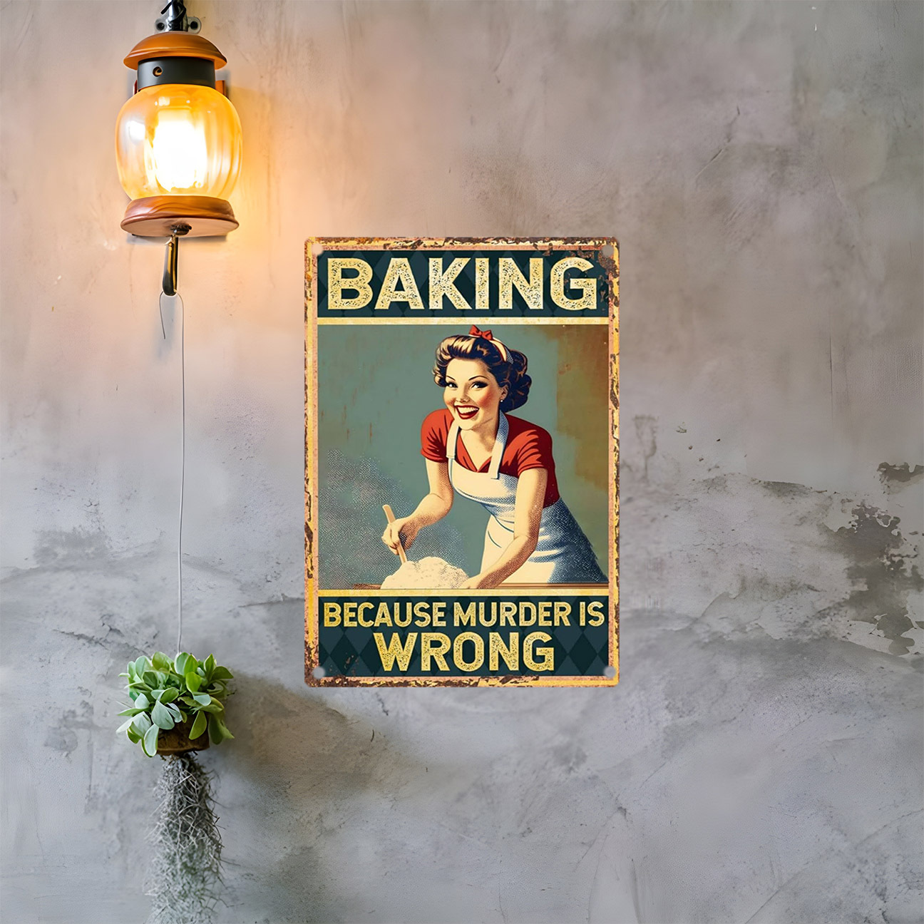 Vintage Funny Baking Quote Met - Kitchen Baking Quotes 评论和价格