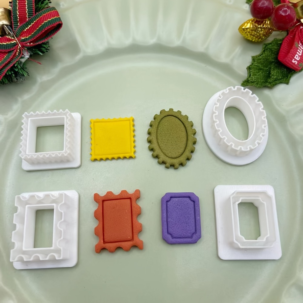 4pcs Holiday Photo Frame Cooki - Kitchen Baking Cookies 评论和价格