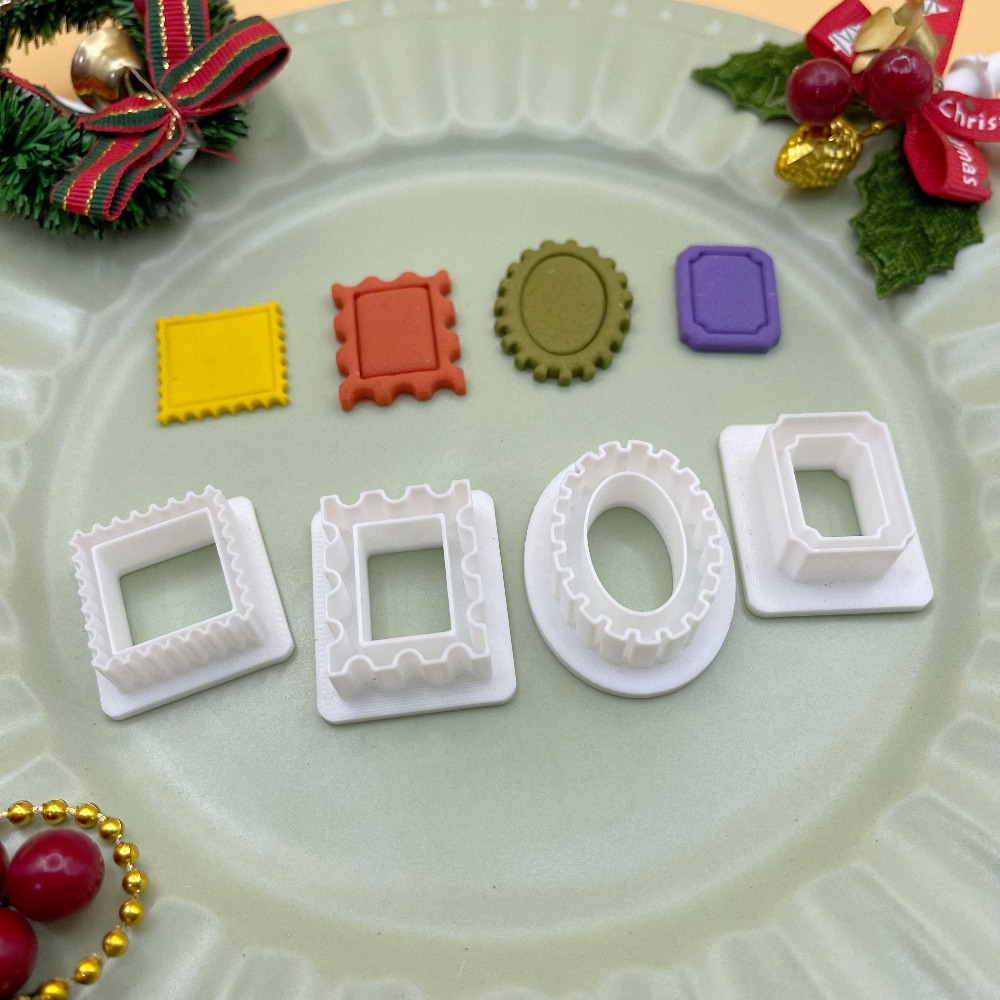 4pcs Holiday Photo Frame Cooki - Kitchen Baking Cookies 评论和价格