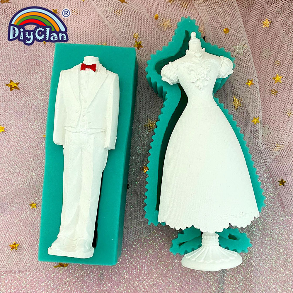 Marry Decoration Silicone Mold - Kitchen Baking Decor 评论和价格