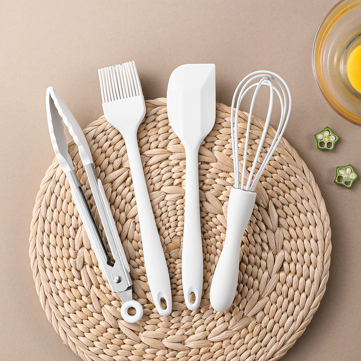 4Pcs/Set Silicone Baking Set C - Kitchen Baking Brush 评论和价格