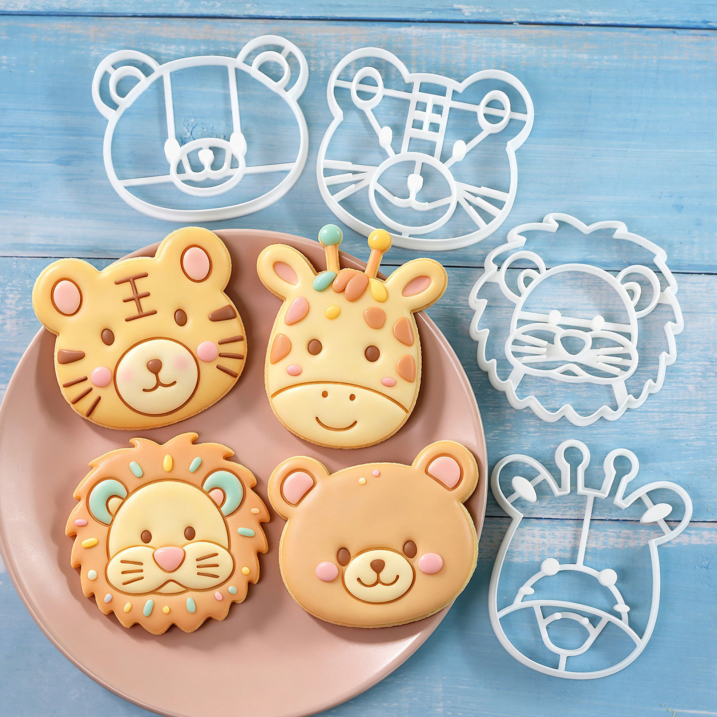 4 Pcs Animal Cookie Cutters Se - Kitchen Baking Cookies 评论和价格