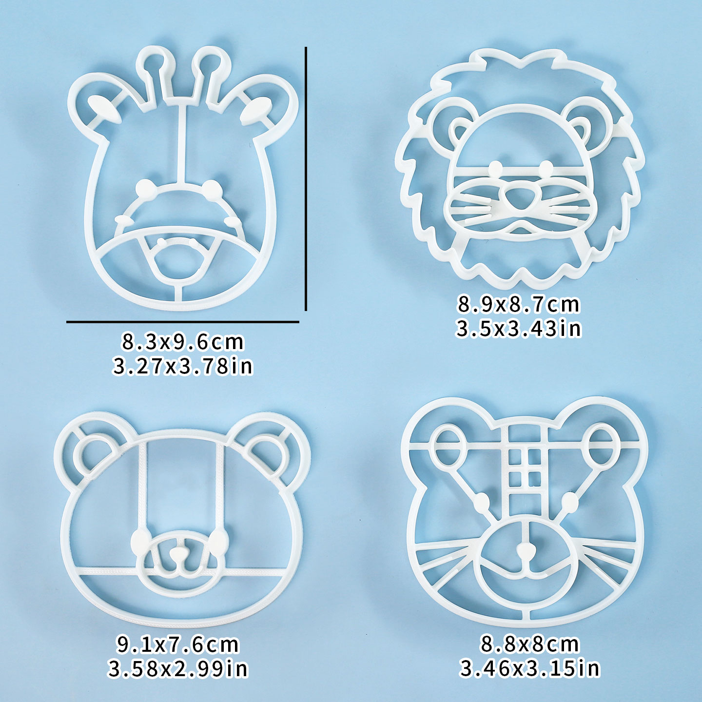 4 Pcs Animal Cookie Cutters Se - Kitchen Baking Cookies 评论和价格
