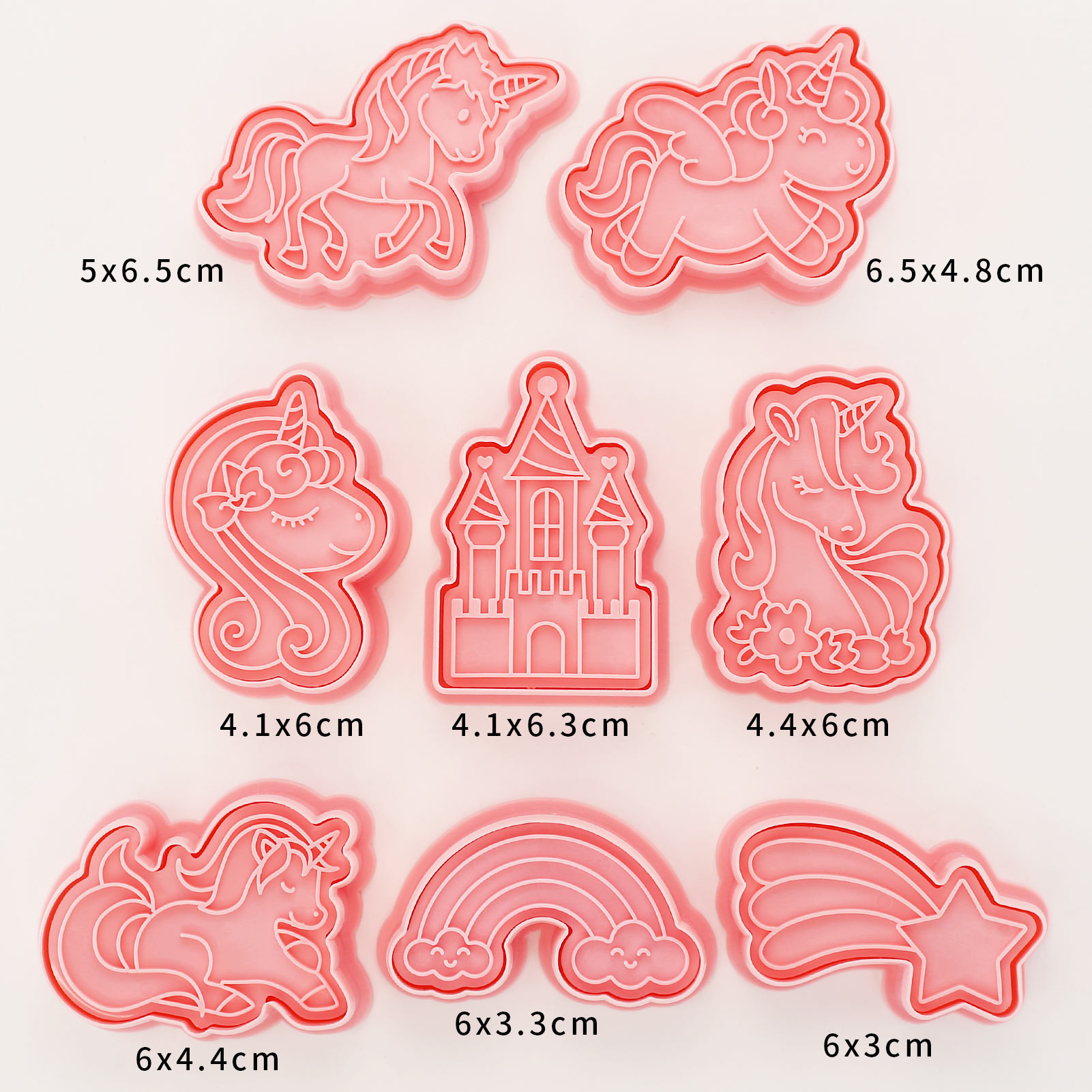 8 Pcs Unicorn Cookie Cutters U - Kitchen Baking Cookies 评论和价格