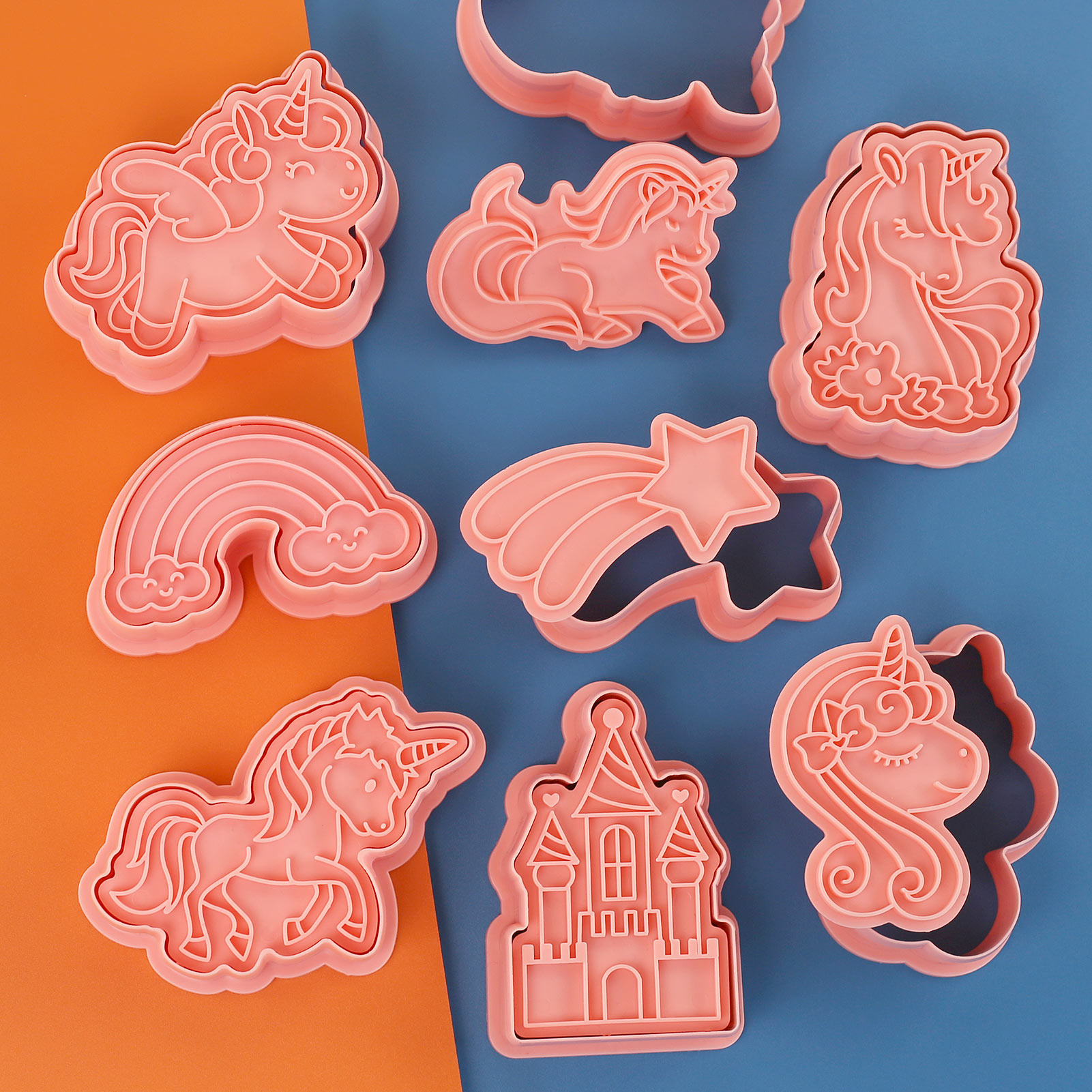 8 Pcs Unicorn Cookie Cutters U - Kitchen Baking Cookies 评论和价格