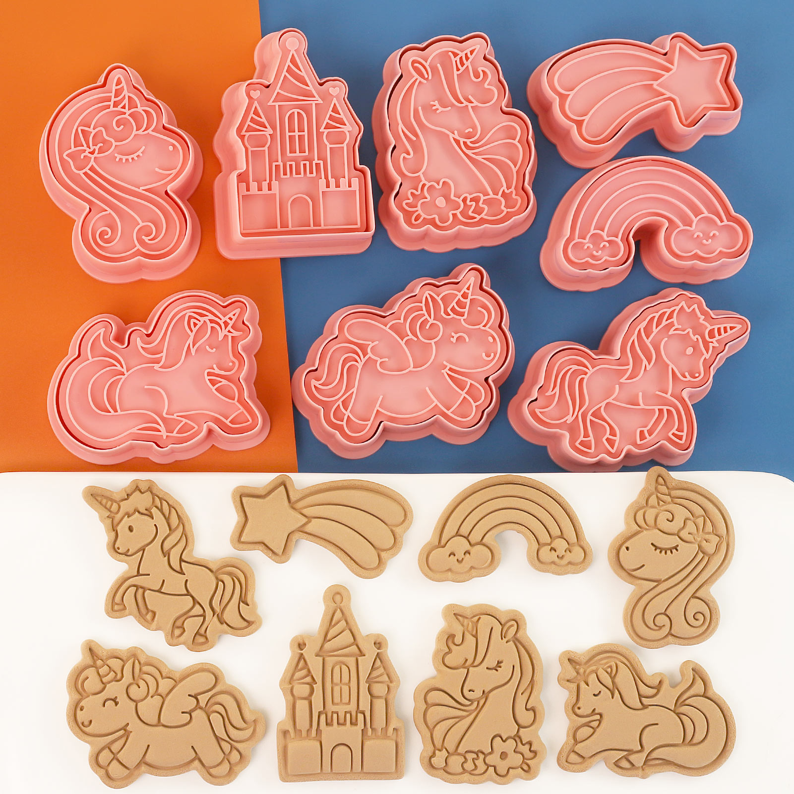 8 Pcs Unicorn Cookie Cutters U - Kitchen Baking Cookies 评论和价格