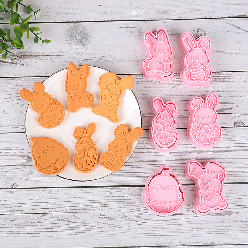 6pcs/Set Easter Bunny Cookie C - Kitchen Baking Cookies 评论和价格