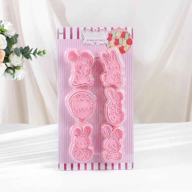 6pcs/Set Easter Bunny Cookie C - Kitchen Baking Cookies 评论和价格