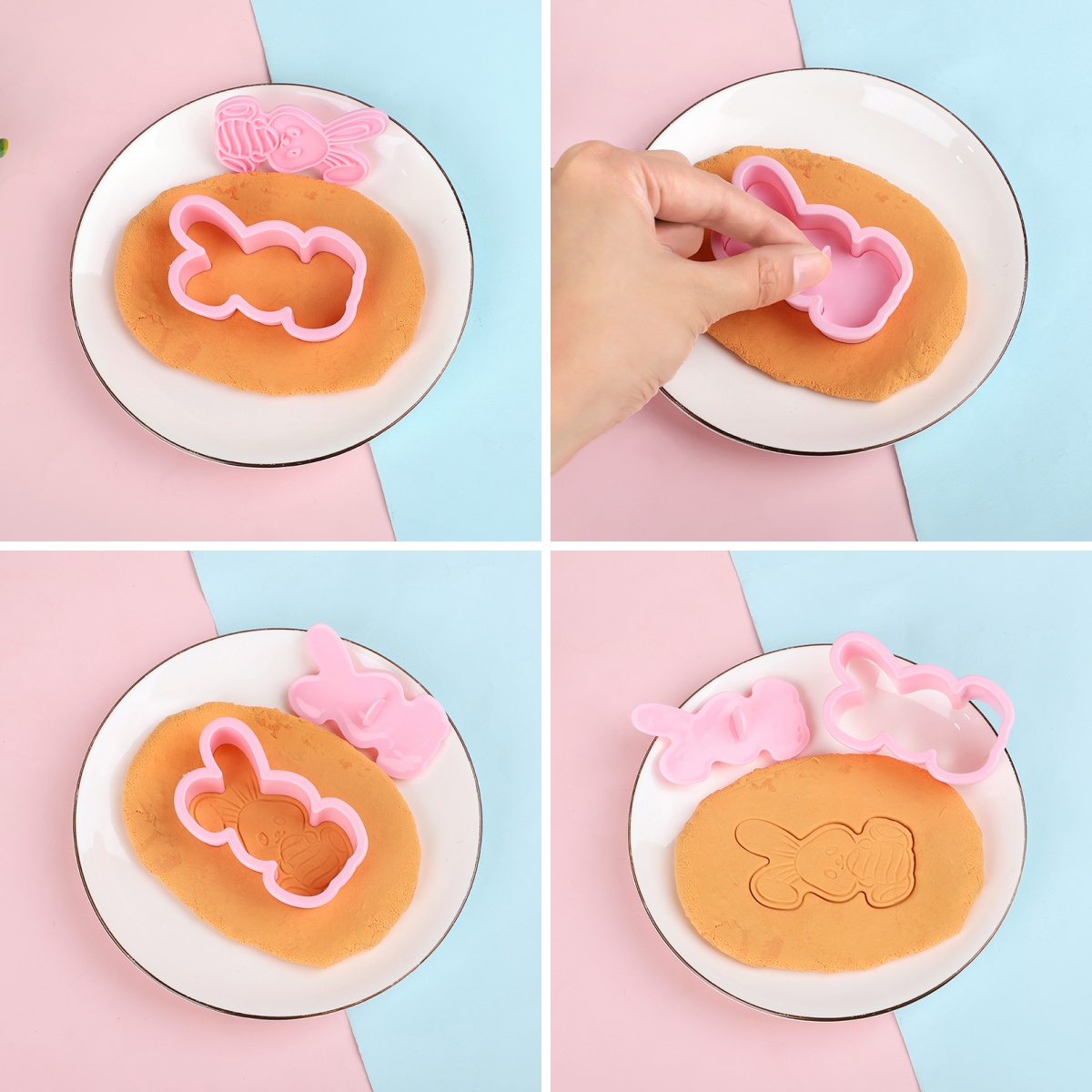 6pcs/Set Easter Bunny Cookie C - Kitchen Baking Cookies 评论和价格