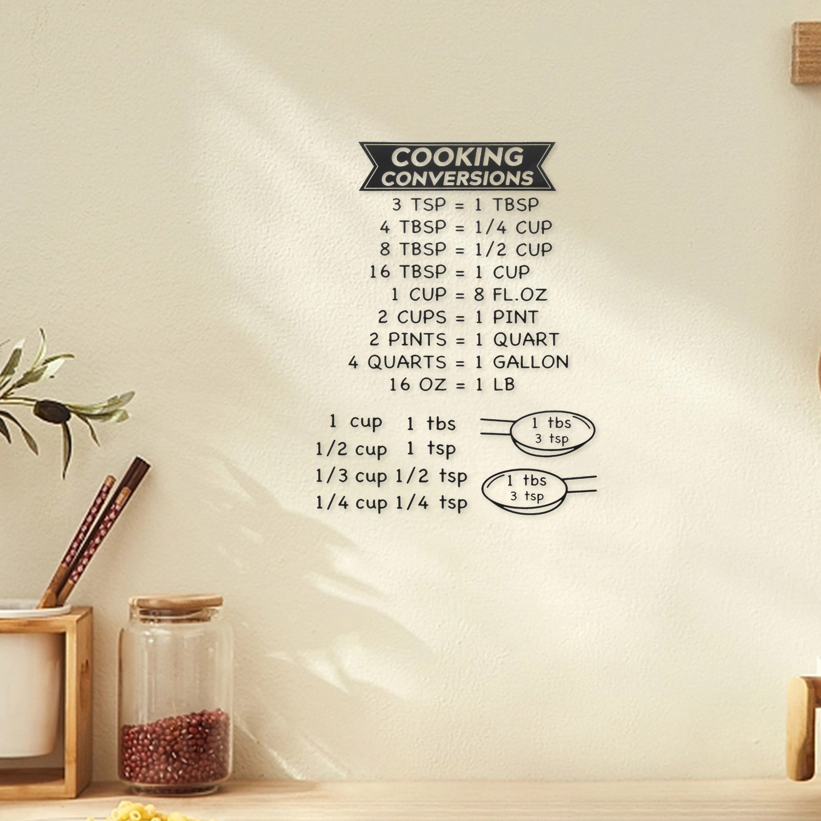 2Pcs Baking Conversion Chart S - Kitchen Baking Conversion Chart 评论和价格