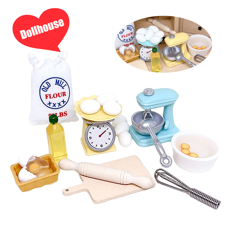 1Set 1:12 Dollhouse Miniature  - Kitchen Baking Decor 评论和价格