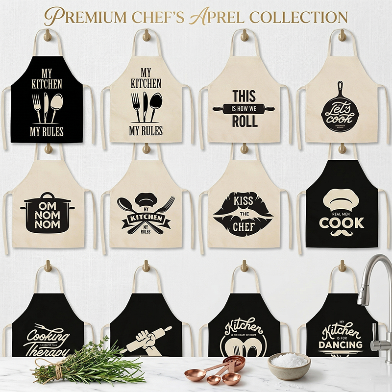 Funny Quote Letter Print Apron - Kitchen Baking Quotes 评论和价格