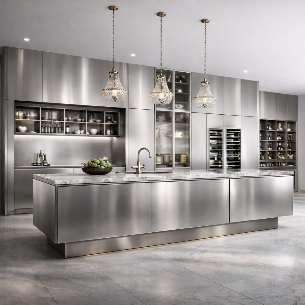 Custom Modern 304 Stainless St - Kitchen Baking Island 评论和价格