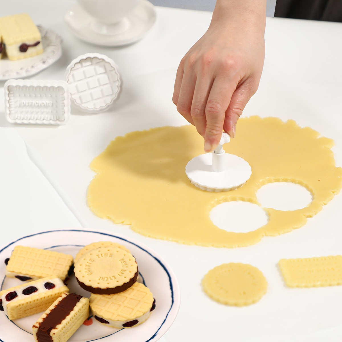 Cookie Mold Press Type Sandwic - Kitchen Baking Cookies 评论和价格