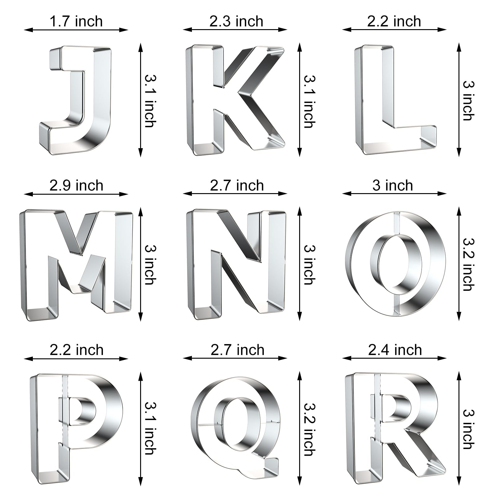 Letter Cookie Cutters Shapes - - Kitchen Baking Cookies 评论和价格