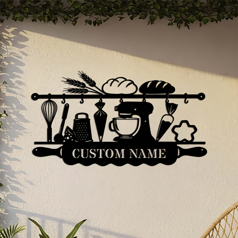 Personalized Kitchen Iron Wall - Kitchen Baking 评论和价格