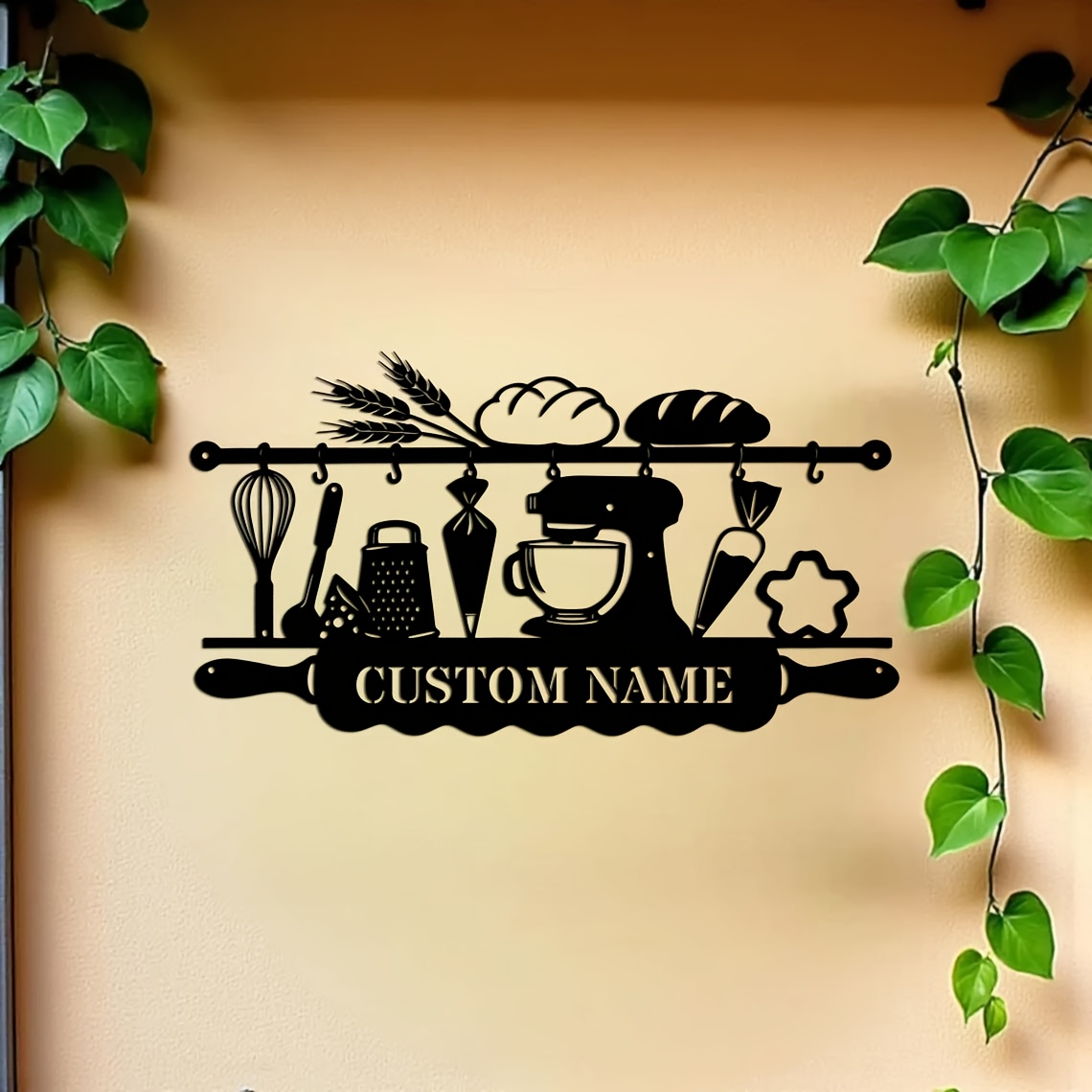 Personalized Kitchen Iron Wall - Kitchen Baking 评论和价格