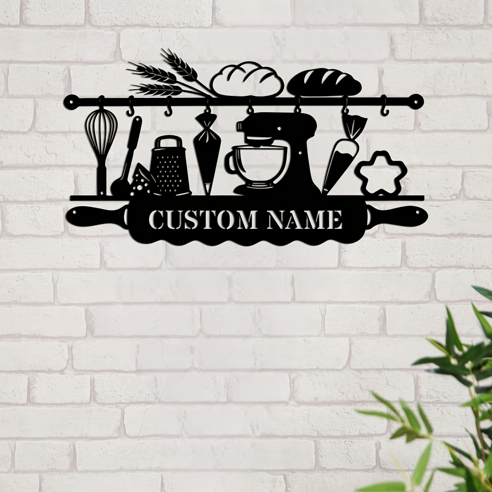 Personalized Kitchen Iron Wall - Kitchen Baking 评论和价格