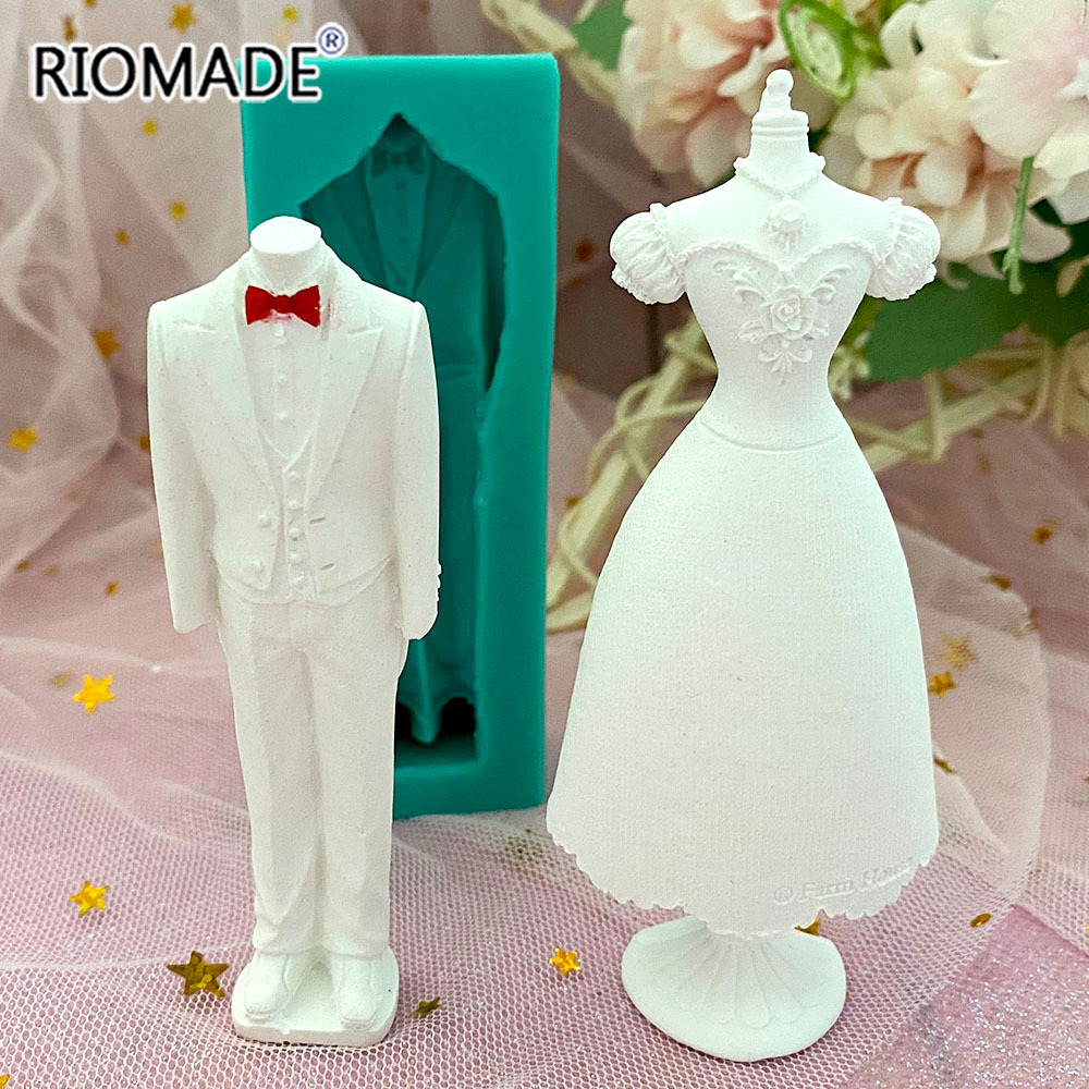 Wedding Dress Silicone Mold Ma - Kitchen Baking Decor 评论和价格