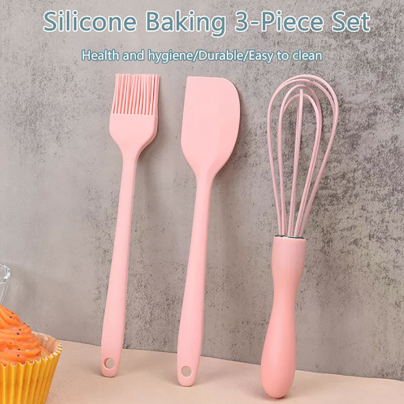 3PCS Silicone Baking Set Cake  - Kitchen Baking Brush 评论和价格